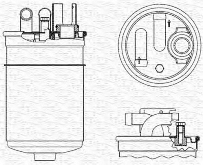 MAGNETI MARELLI 213908549000 -  Топливный фильтр